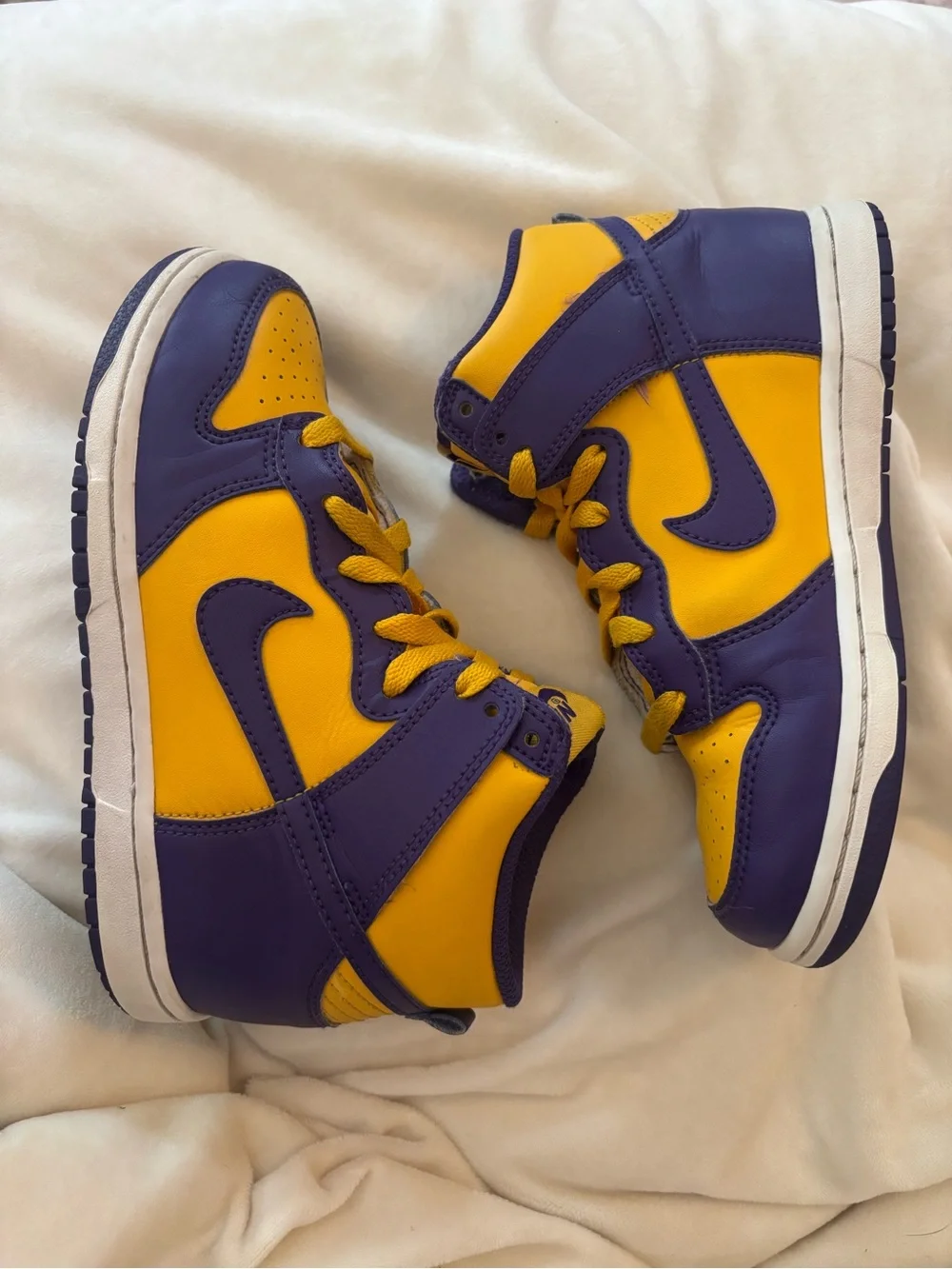 Nike Dunk High Purple & Gold High-Top Sneakers